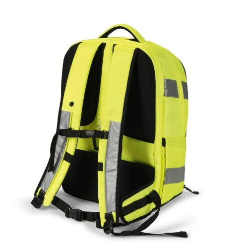 DICOTA Hi-Vis backpack Yellow Polyethylene terephthalate (PET), Thermoplastic polyurethane (TPU)