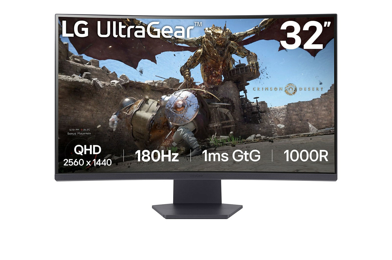 LG 32GS60QC-B computer monitor 80 cm (31.5") 2560 x 1440 pixels Quad HD LCD Black