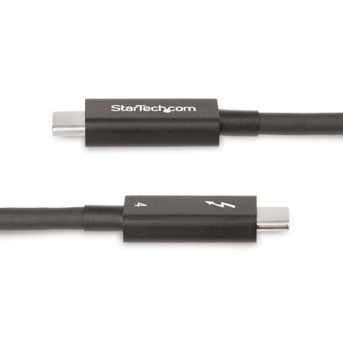 StarTech.com 6ft (2m) Active Thunderbolt 4 Cable, 40Gbps, 100W Power Delivery, 4K/8K Video, Intel-Certified Thunderbolt Cable - Compatible w/ USB4/Thunderbolt 4/ USB 3.2/ USB Type-C/DisplayPort/Thunderbolt 3