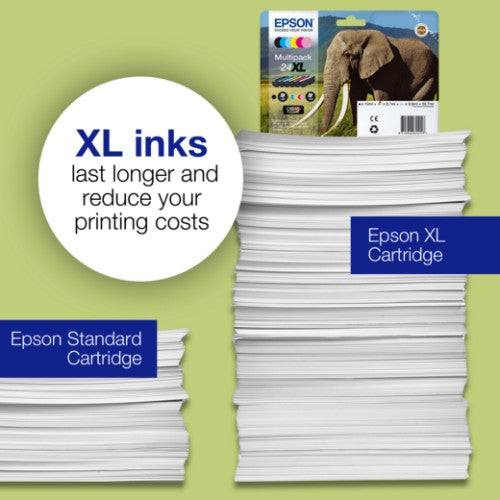 Epson C13T24334012/24XL Ink cartridge magenta high-capacity, 500 pages 8,7ml for Epson XP 750