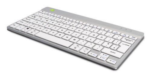 R-Go Tools Ergonomic keyboard R-Go Compact Break, compact keyboard with break software, QWERTY (UK), Bluetooth, white