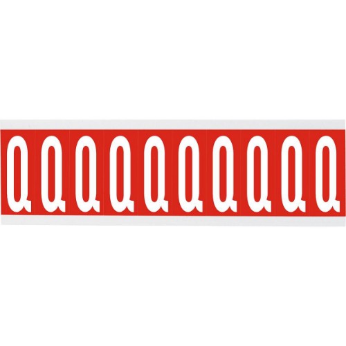 Brady CNL2R Q self-adhesive label Rectangle Removable Red, White 250 pc(s)