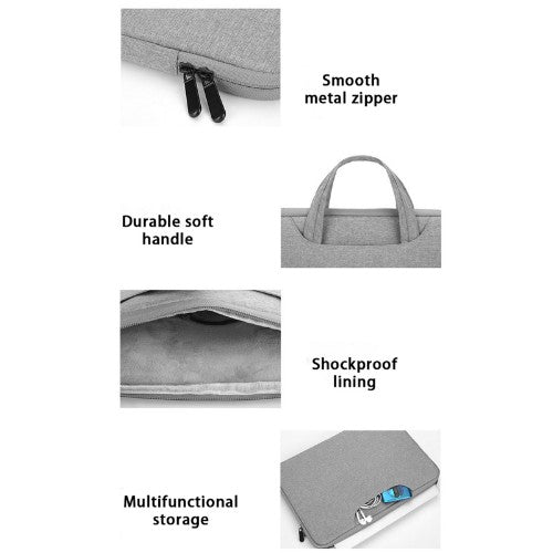 PREVO LB007 notebook case 35.6 cm (14") Sleeve case Black