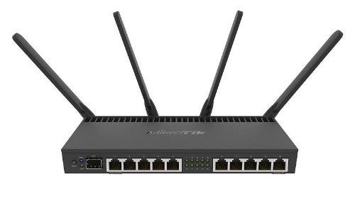 Mikrotik RB4011iGS+5HacQ2HnD-IN wireless router Gigabit Ethernet Dual-band (2.4 GHz / 5 GHz) Black