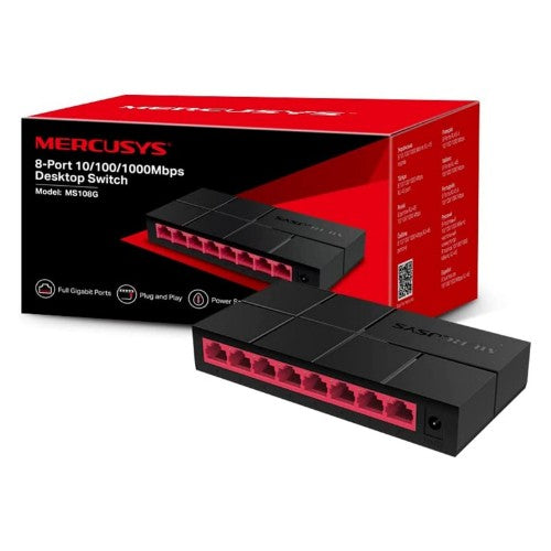 Mercusys 8-Port 10/100/1,000 Mbps Desktop Switch