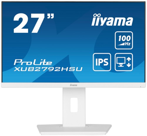 iiyama ProLite 27” IPS technology panel with height adjustable stand and 100Hz refresh rate