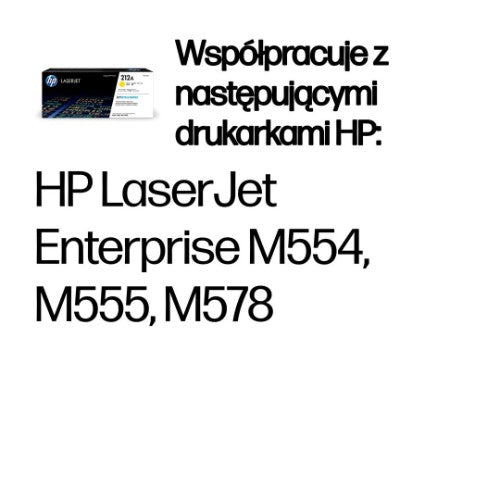 HP W2122A/212A Toner cartridge yellow, 4.5K pages ISO/IEC 19752 for HP CLJ M 554