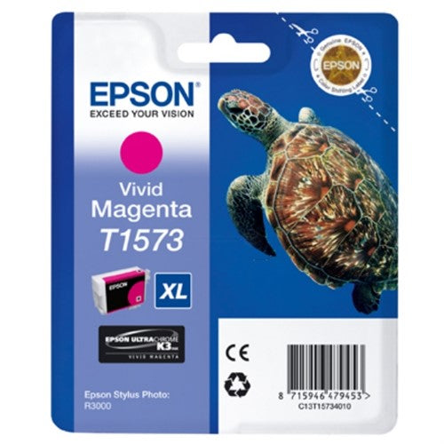 Epson C13T15734010/T1573 Ink cartridge magenta, 2.3K pages 25.9ml for Epson Stylus Photo R 3000