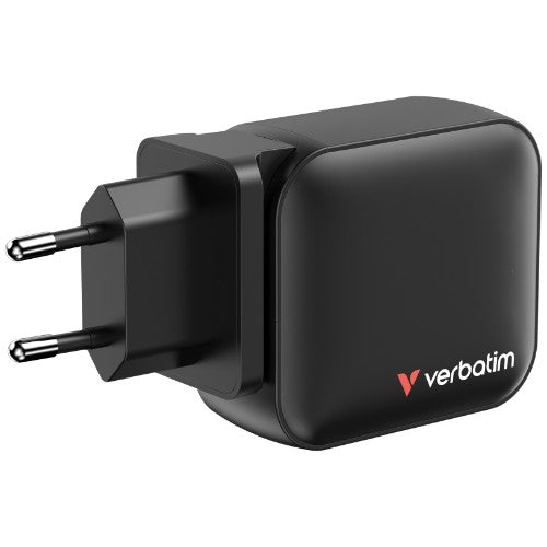 Verbatim GaN Charger 100W Universal Black AC Fast charging Indoor