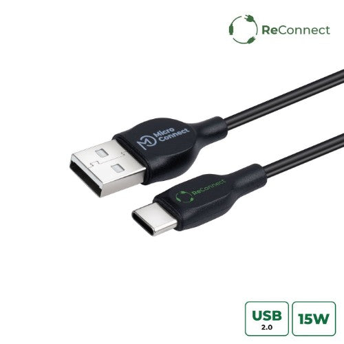 Microconnect ECO-USB3.1CCHAR3B USB cable USB 2.0 3 m USB A USB C Black