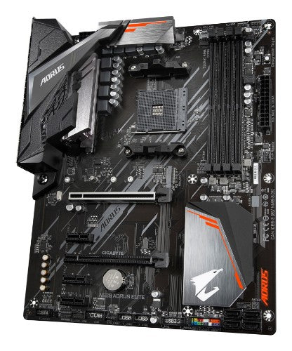 GIGABYTE A520 AORUS ELITE Motherboard - Supports AMD Ryzen 5000 Series AM4 CPUs, 5+3 Phases Pure Digital VRM, up to 4733MHz DDR4 (OC), PCIe 3.0 x4 M.2, GbE LAN, USB 3.2 Gen2