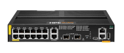 HPE Aruba Networking CX 6200F 12G Class4 PoE 2G/2SFP+ 139W Switch