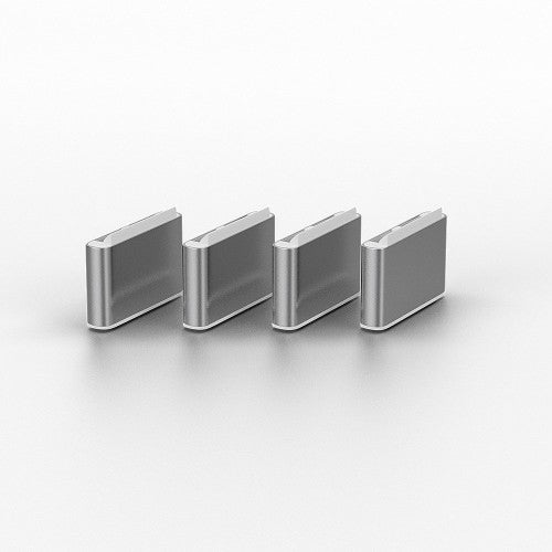 Lindy USB Type C Port Blocker Key - Pack of 4 Blockers, White