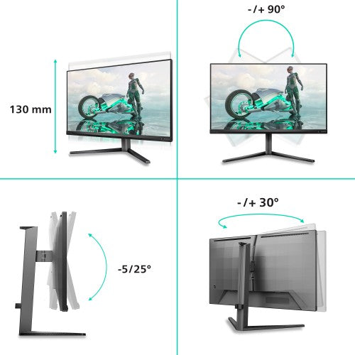 Philips Evnia 3000 27M2N3800A/00 computer monitor 68.6 cm (27") 3840 x 2160 pixels 4K Ultra HD LCD Grey