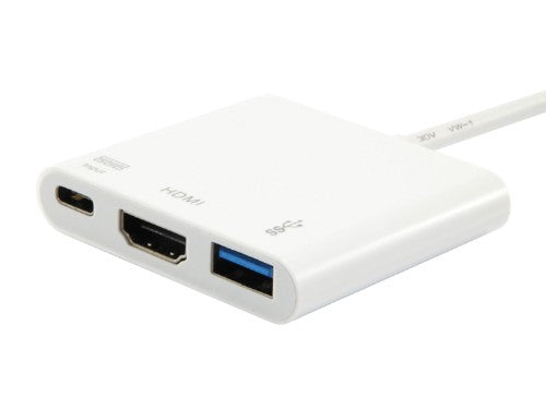 Equip USB Type C to HDMI Female/USB A Female/PD Adapter