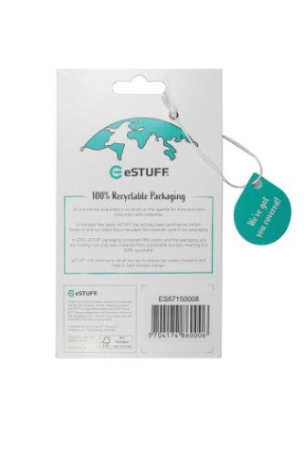 eSTUFF ES67150008 mobile phone case 17 cm (6.7") Cover Black