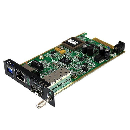 StarTech.com Gigabit Ethernet Fiber Media Converter Card Module with Open SFP Slot