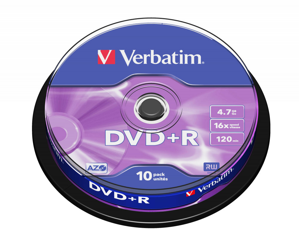 Verbatim DVD+R Matt Silver 4.7 GB 10 pc(s)