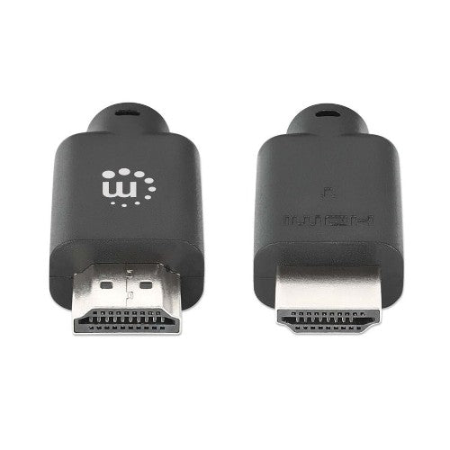 Manhattan HDMI 4K@60Hz Cable with Ethernet, 2m, Suitable for ALL 4K & 1080p/HD uses - when upgrading now or have it ready for when you need it, Male to Male, Black, Ultra HD 4k x 2k, Lifetime Warranty, Premium High Speed, Equivalent to HDMM2MP
