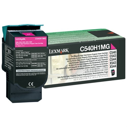 Lexmark C540H1MG Toner magenta return program, 2K pages ISO/IEC 19798 for Lexmark C 540/544/546