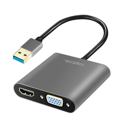 LogiLink UA0234 USB graphics adapter 1920 x 1080 pixels Black