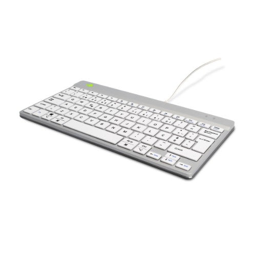 R-Go Tools Ergonomic keyboard R-Go Compact Break, compact keyboard with break software, QWERTY (PT), wired, white