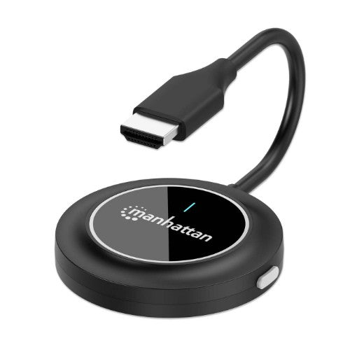 Manhattan 1080p Wireless HDMI Display Adapter with HDMI Transmitter, Dongle Wirelessly Displays a Video Signal from an HDMI Device on an HDMI TV or Projector, Requires Receiver from #208420 Wireless HDMI Presentation Kit, Black