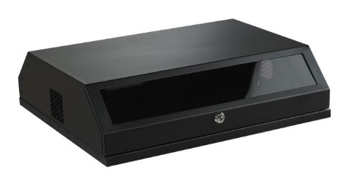 Lanview RWSLMBL rack cabinet 8U Wall mounted rack Black