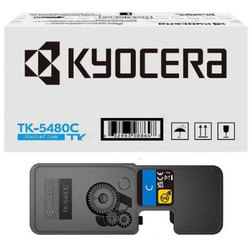 Kyocera 1T0C22CNL0/TK-5480C Toner-kit cyan, 1.25K pages ISO/IEC 19798 for Kyocera PA 2101