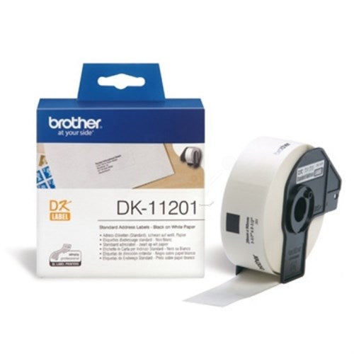 Brother DK-11201 DirectLabel Etikettes 29mm x 90mm 400 for Brother P-Touch QL/700/800/QL 12-102mm/QL 12-103.6mm