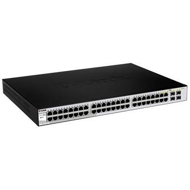 D-Link 48-Port Gigabit Smart Managed Switch with 4 Combo 1000BASE-T/SFP ports