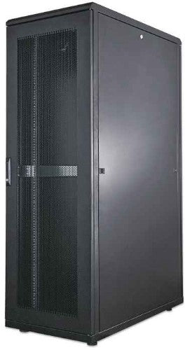 Intellinet 19" Server Cabinet - Free Standing, 42U, 800x1000mm (width x depth), Black, Flatpack, Max 1500kg, Multi-Point Door Lock, One Lock Per Side Panel, Usable Depth 123 to 773mm, IP20 rated, Rack, Steel