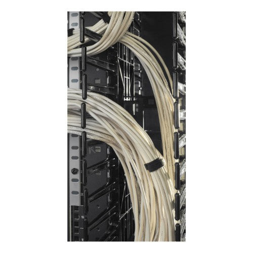 APC Valueline, Vertical Cable Manager for 2 & 4 Post Racks, 84"H X 12"W, Double-Sided with Doors