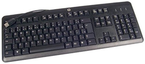 HP 672647-083 keyboard Office USB Danish Black