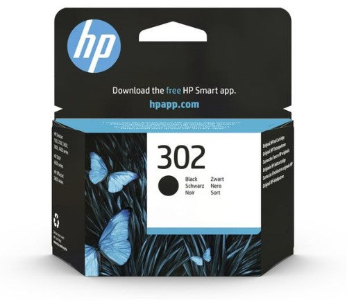 HP F6U66AE/302 Printhead cartridge black, 170 pages ISO/IEC 24711 3.5ml for HP DeskJet 1110/2130/OfficeJet 5200