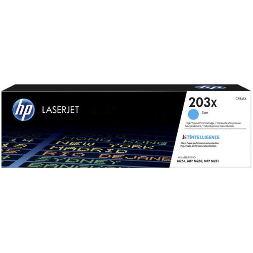 HP CF541X/203X Toner cartridge cyan high-capacity, 2.5K pages ISO/IEC 19798 for HP Pro M 254