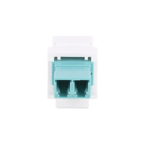 StarTech.com LC to LC Coupler, LC Fiber Coupler, LC/UPC Keystone Jack, Duplex Fiber Optic LC Keystone Coupler for Patch Panel