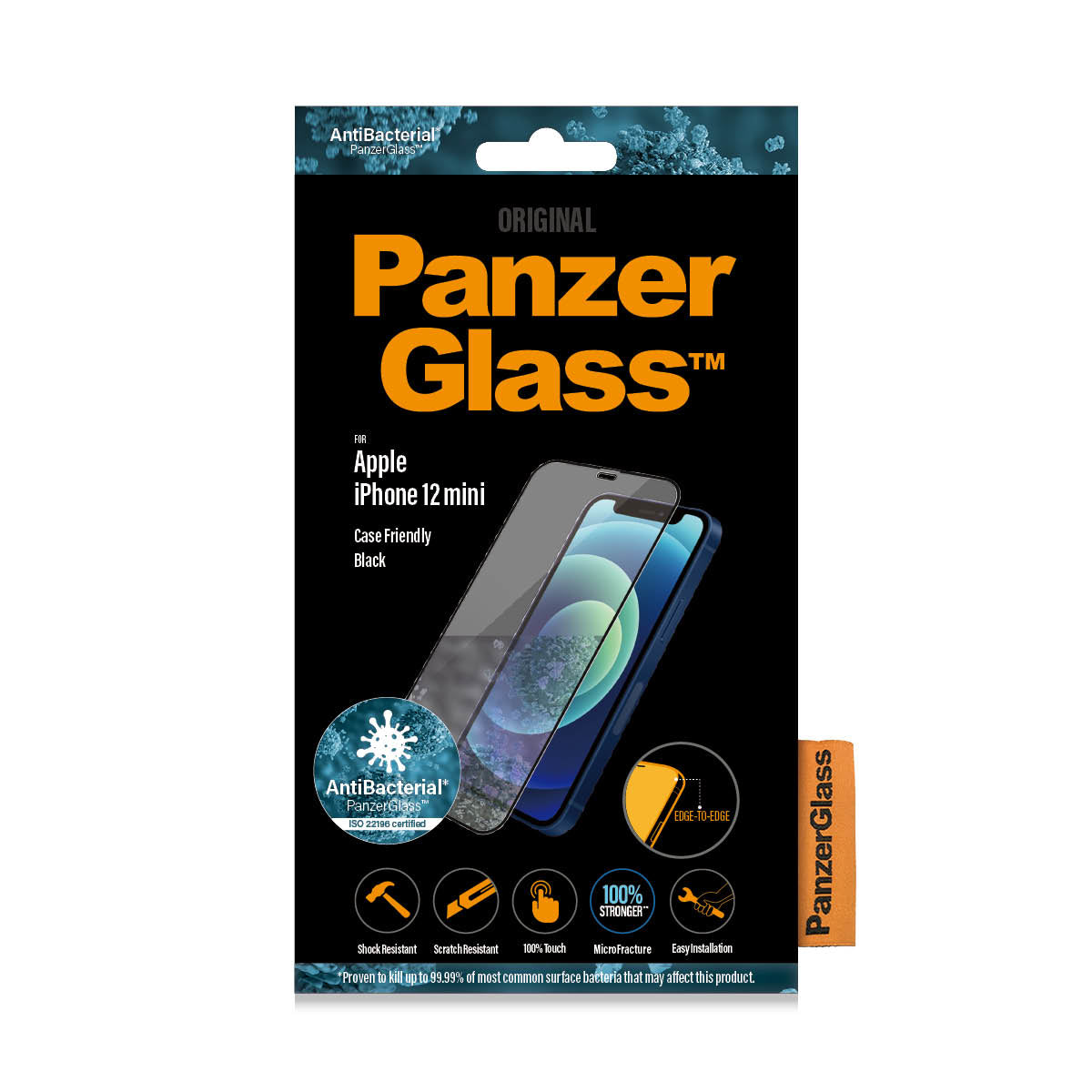 PanzerGlass ® Screen Protector Apple iPhone 12 Mini | Edge-to-Edge