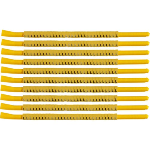 Brady SCNG-18-L cable marker Black, Yellow Nylon 300 pc(s)