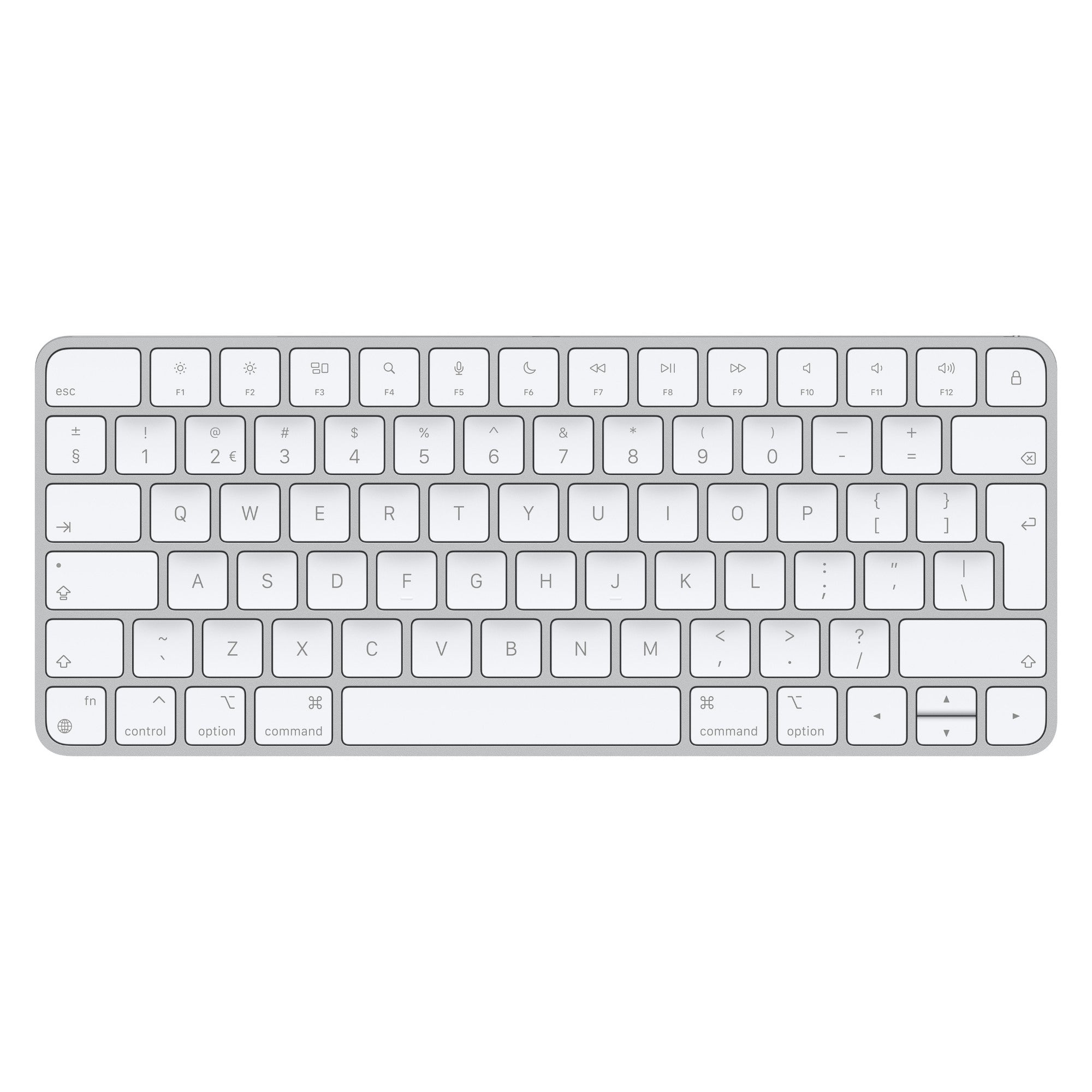 Apple Magic keyboard Universal USB + Bluetooth Dutch Aluminium, White