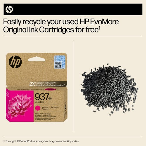 HP 4S6W7NE/937E Printhead cartridge magenta Evomore, 1.65K pages ISO/IEC 19752 for HP OJ Pro 9100/e