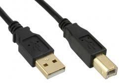 Microconnect USBAB3G USB cable USB 2.0 3 m USB A USB B Black