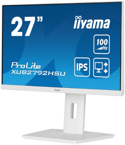 iiyama ProLite 27” IPS technology panel with height adjustable stand and 100Hz refresh rate