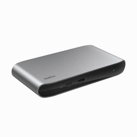 Belkin INC013VFSGY interface hub Thunderbolt 4 40000 Mbit/s Black, Grey