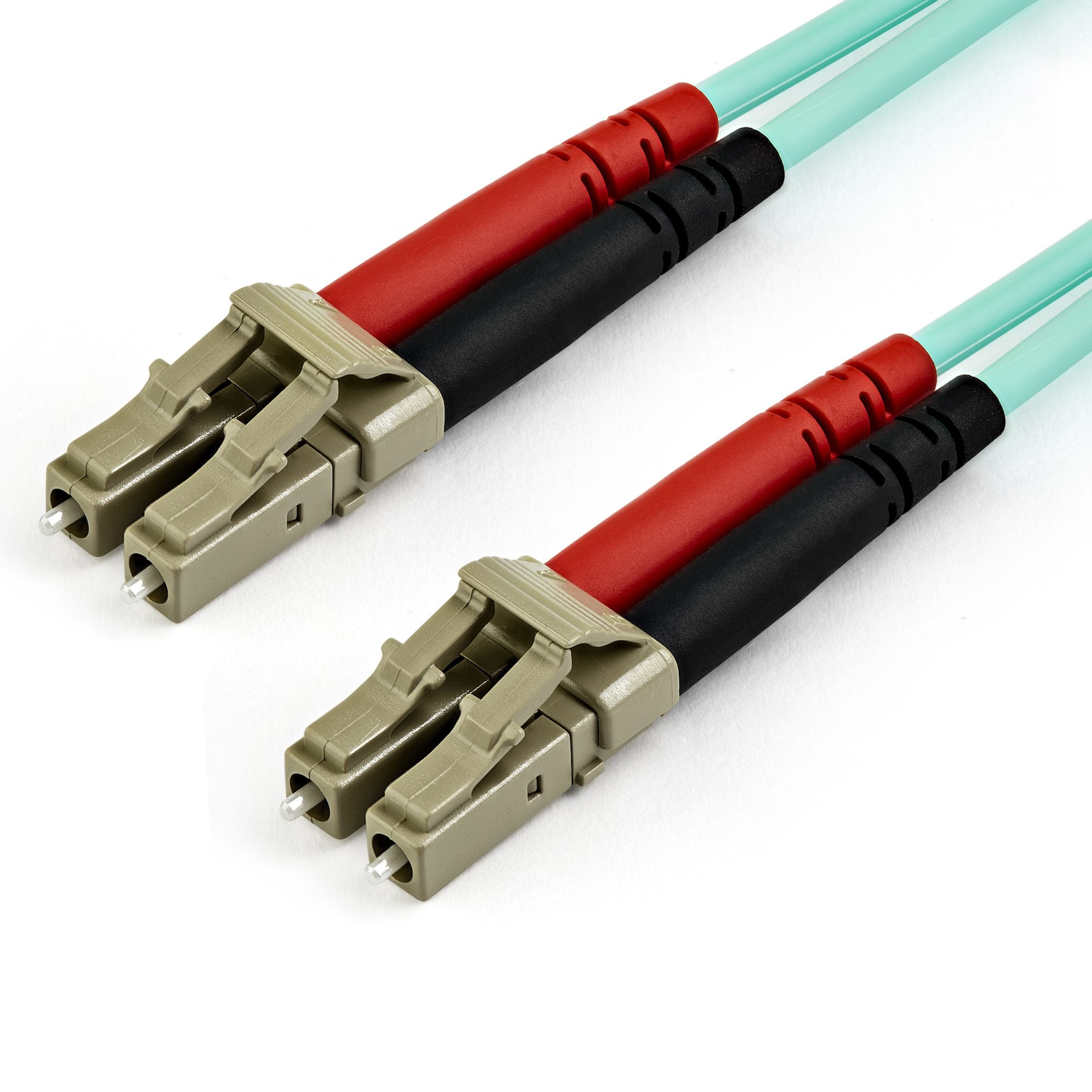 StarTech.com 7m (22ft) LC/UPC to LC/UPC OM3 Multimode Fiber Optic Cable, Full Duplex 50/125µm Zipcord Fiber Cable, 100G, Low Insertion Loss, LSZH Fiber Jumper Cord