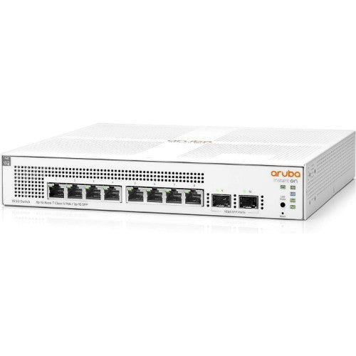 HPE Aruba Networking Networking Instant On Switch 8p Gigabit CL4 PoE 2p SFP 124W 1930