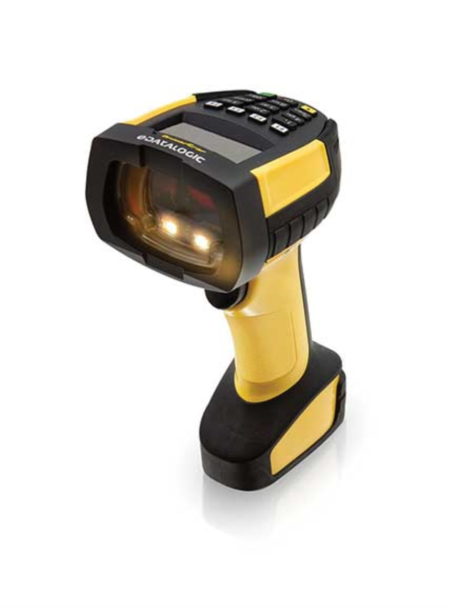 Datalogic PM9600-DKHP433RB barcode reader Handheld bar code reader 1D/2D Laser Black, Yellow