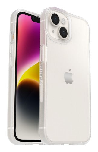 OtterBox React Case for iPhone 14, Shockproof, Drop proof, Ultra-Slim, Protective Thin Case, Tested to Military Standard, Antimicrobial Protection, Clear, No retail packaging