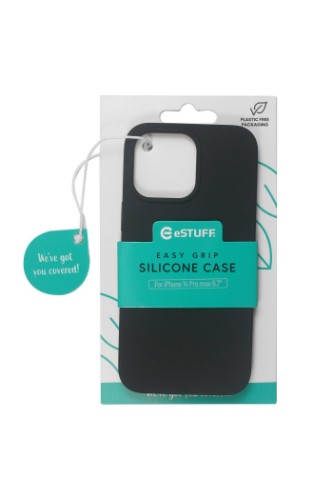 eSTUFF ES67120008 mobile phone case 17 cm (6.7") Cover Black