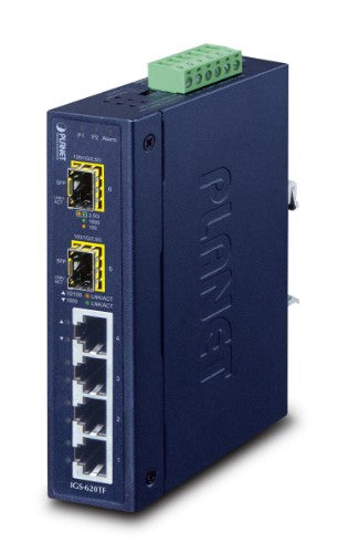 PLANET IGS-620TF network switch Unmanaged Gigabit Ethernet (10/100/1000) Blue
